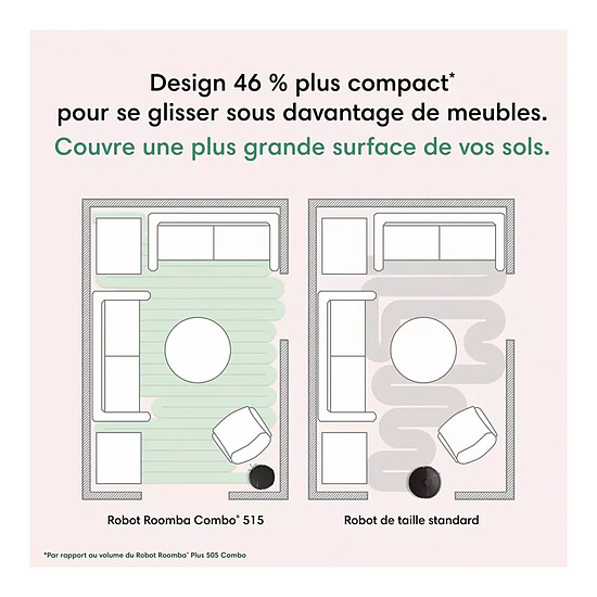 Robot et aspirateur iRobot Roomba Plus 515 - Blanc - Autre vue