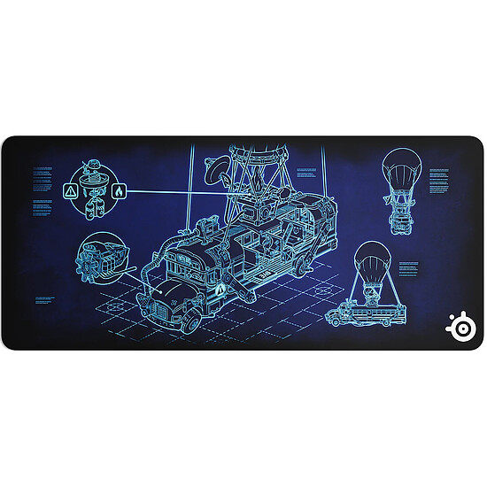 Tapis de souris SteelSeries QcK XXL - Fortnite Battle Bus - Autre vue