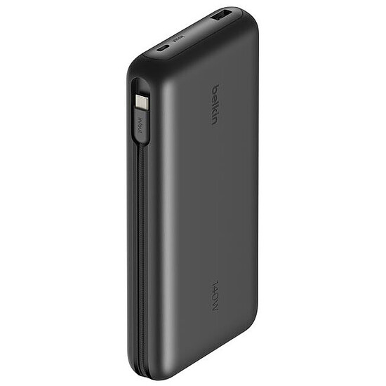 Batterie et powerbank Belkin Batterie de secours USB-C 25K en 140W pour PC avec cable USBC intégré - Noir - Autre vue