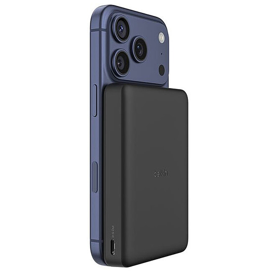 Batterie et powerbank Belkin BoostCharge Batterie Externe Magnétique 10K - Noir - Autre vue