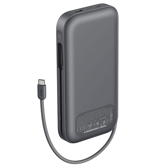 Batterie et powerbank Belkin Batterie de secours USB-C 27K en 240W pour PC avec cable USBC intégré - Gris Foncé - Autre vue