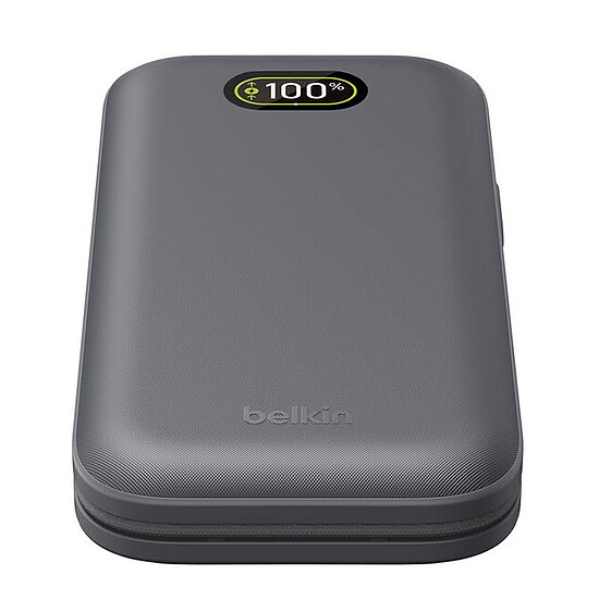 Batterie et powerbank Belkin Batterie de secours USB-C 27K en 240W pour PC avec cable USBC intégré - Gris Foncé - Autre vue