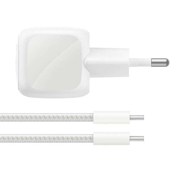 Chargeur Belkin BoostCharge Chargeur Secteur USB-C Compact 30W - Blanc - Autre vue