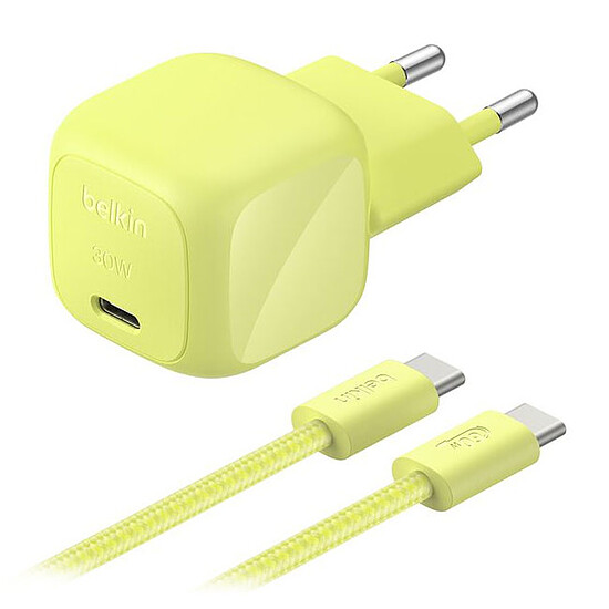 Chargeur Belkin BoostCharge Chargeur Secteur USB-C Compact 30W - Vert - Autre vue