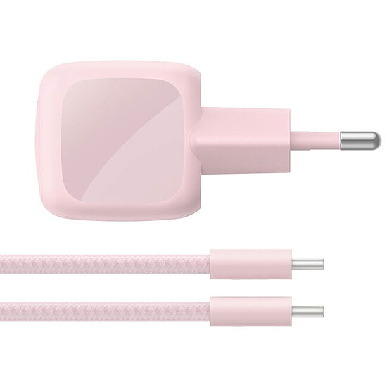 Chargeur Belkin BoostCharge Chargeur Secteur USB-C Compact 30W - Rose - Autre vue