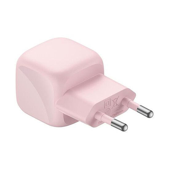 Chargeur Belkin BoostCharge Chargeur Secteur USB-C Compact 30W - Rose - Autre vue