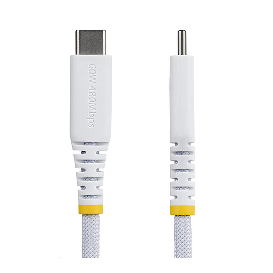 Câble USB StarTech.com Câble USB-C 60W Blanc - 2 m - Autre vue