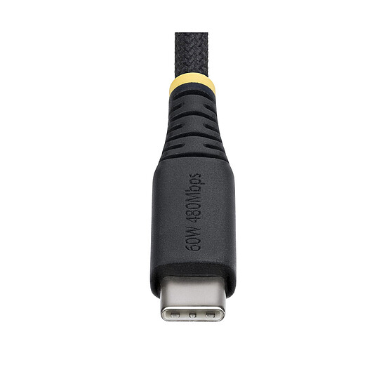 Câble USB StarTech.com Câble USB-C 60W  Noir - 15 cm - Autre vue