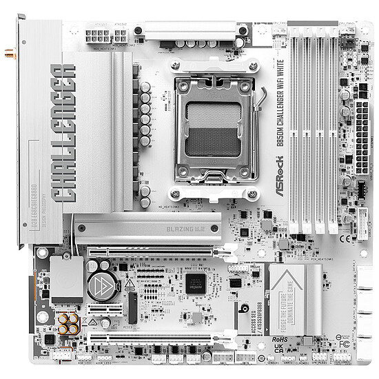 Carte mère ASRock B850M Challenger WiFi Blanc - Autre vue