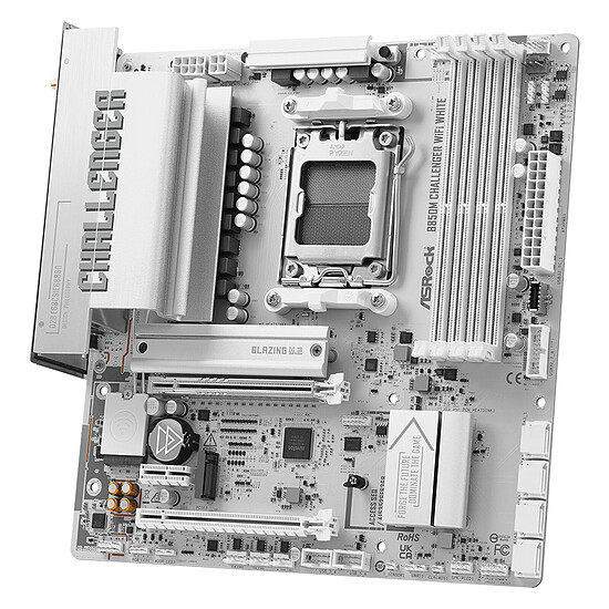 Carte mère ASRock B850M Challenger WiFi Blanc - Autre vue