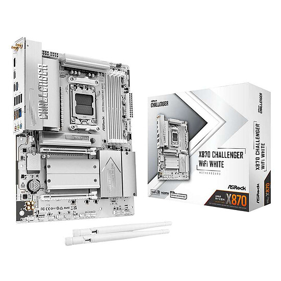 Carte mère ASRock X870 Challenger WiFi Blanc - Autre vue