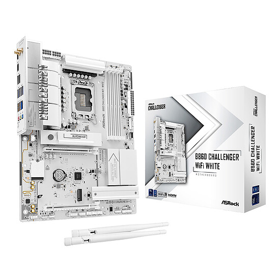 Carte mère ASRock B860 Challenger WiFi Blanc - Autre vue