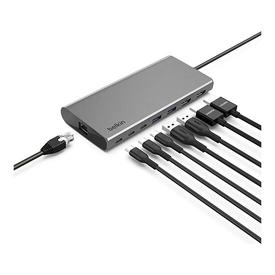 Hub USB Belkin Station d'accueil universelle USB-C 8-en-1 - Autre vue