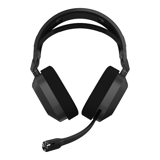 Casque micro Corsair HS80 v2 Max Wireless - Gris acier - Autre vue