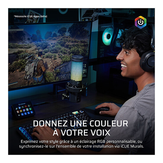Microphone Corsair Voxara - Noir - Autre vue