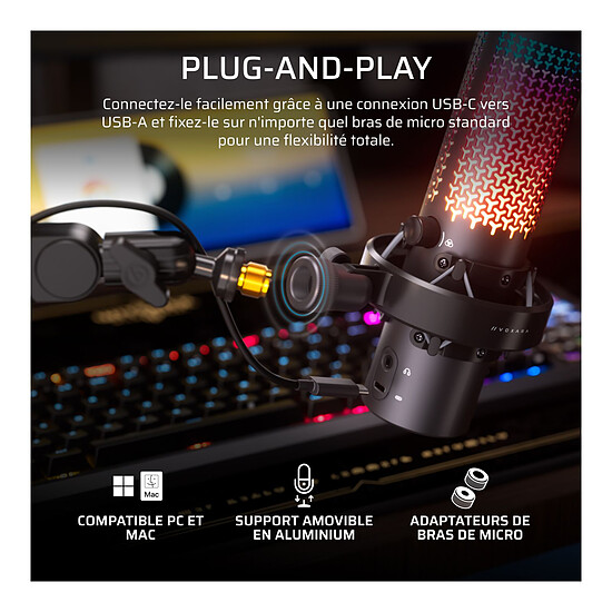 Microphone Corsair Voxara - Noir - Autre vue