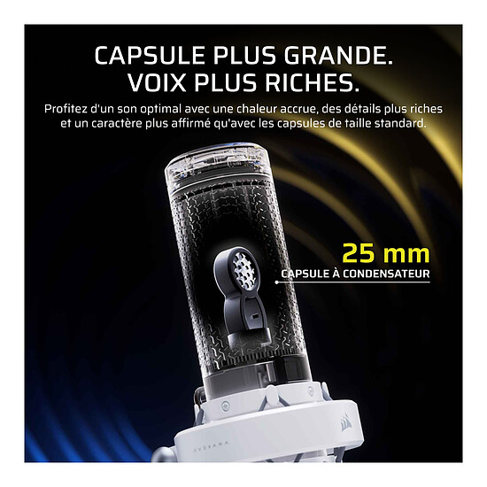 Microphone Corsair Voxara - Blanc - Autre vue