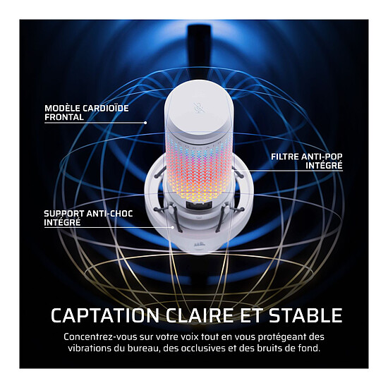 Microphone Corsair Voxara - Blanc - Autre vue