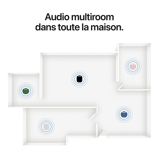 Enceinte sans fil Apple HomePod Mini 2 Minuit - Enceinte connectée - Autre vue