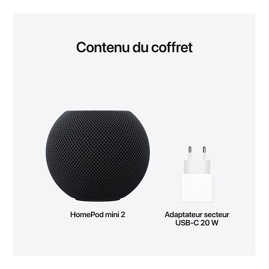 Enceinte sans fil Apple HomePod Mini 2 Minuit - Enceinte connectée - Autre vue