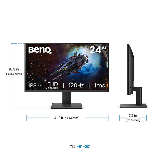 Écran PC BenQ 23.8" LED - GW2491P - Autre vue