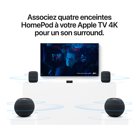 Enceinte sans fil Apple HomePod Mini 2 Bleu - Enceinte connectée  - Autre vue