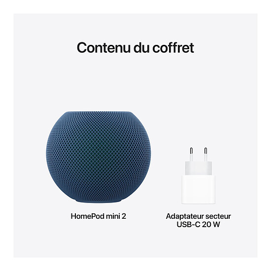 Enceinte sans fil Apple HomePod Mini 2 Bleu - Enceinte connectée  - Autre vue