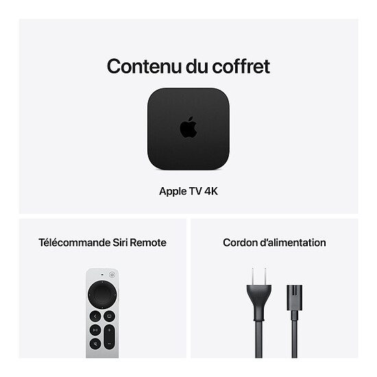Box TV multimédia Apple TV 4K 128 Go Wi-Fi + Ethernet (2026) - Autre vue