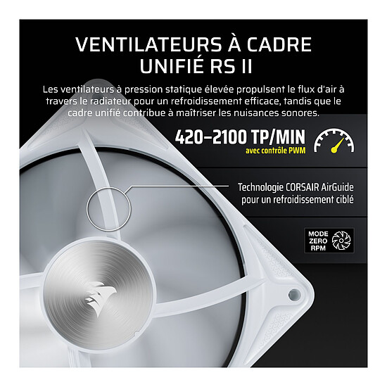 Watercooling AIO Corsair Nautilus II 360 RS LCD Blanc - Autre vue