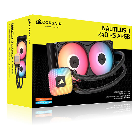 Watercooling AIO Corsair Nautilus II 240 RS ARGB Noir - Autre vue