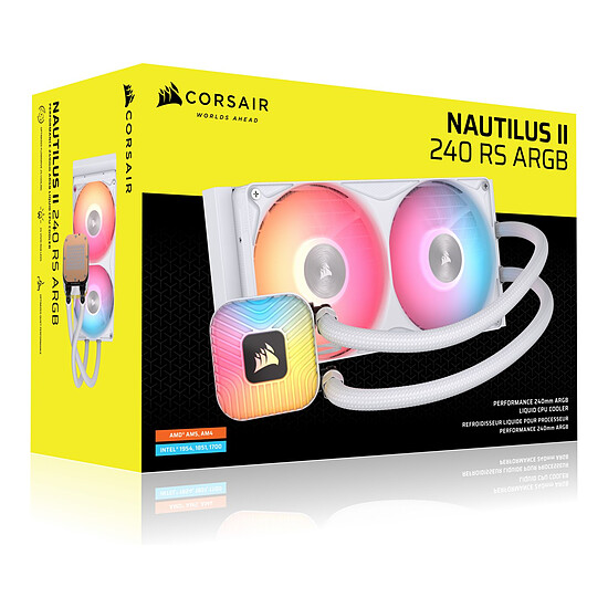 Watercooling AIO Corsair Nautilus II 240 RS ARGB Blanc - Autre vue