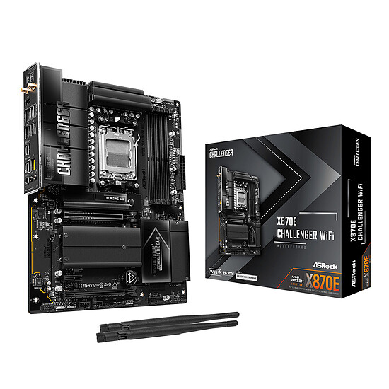 Carte mère ASRock X870E Challenger WiFi Noir - Autre vue