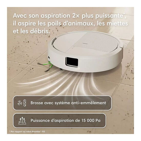Robot et aspirateur iRobot Roomba 115 (Blanc) - Autre vue