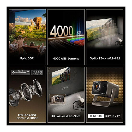 Vidéoprojecteur Hisense C3 Ultra - DLP Triple Laser RGB UHD 4K - 4000 Lumens - Autre vue