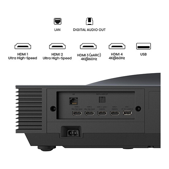 Vidéoprojecteur Hisense PX4 Pro -  DLP Laser UHD 4K - 3500 Lumens - Autre vue