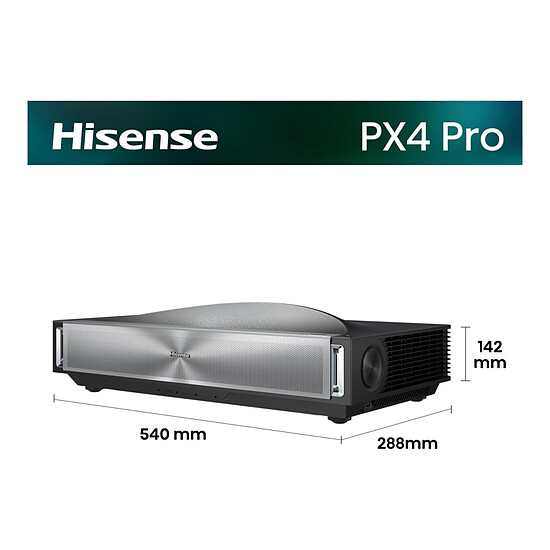 Vidéoprojecteur Hisense PX4 Pro -  DLP Laser UHD 4K - 3500 Lumens - Autre vue