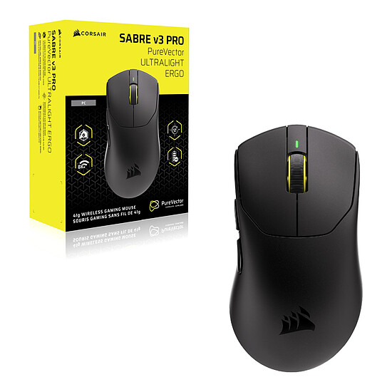 Souris PC Corsair Gaming Sabre V3 Pro PureVector Ultralight Ergo - Autre vue
