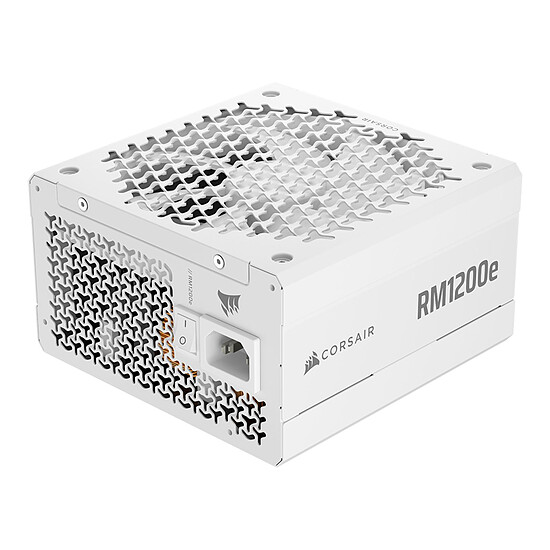Alimentation PC Corsair RM1200e (2026) - Blanc  - Autre vue