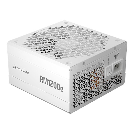 Alimentation PC Corsair RM1200e (2026) - Blanc  - Autre vue