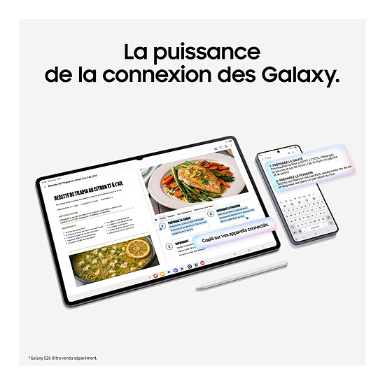 Tablette Samsung Galaxy Tab S12 Ultra Wi-Fi 256 Go Gris - Autre vue