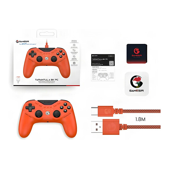 Manette de jeu GameSir Tarantula 8K PC - Orange - Autre vue