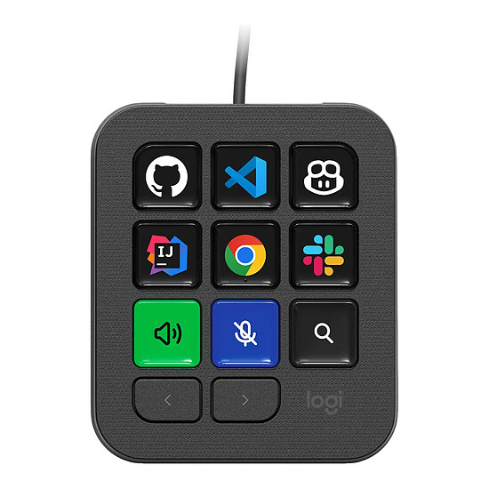 Accessoires streaming Logitech MX Keypad Graphite - Autre vue