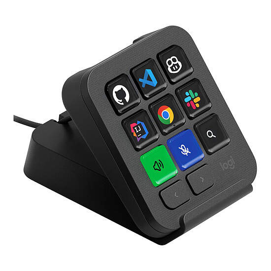 Accessoires streaming Logitech MX Keypad Graphite - Autre vue