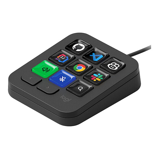 Accessoires streaming Logitech MX Keypad Graphite - Autre vue