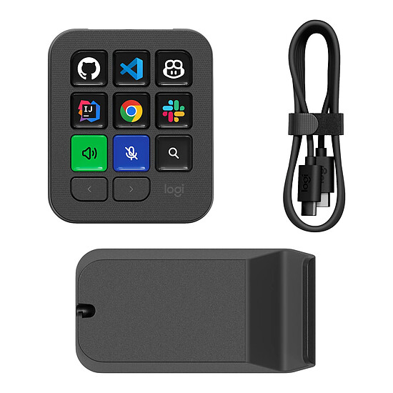 Accessoires streaming Logitech MX Keypad Graphite - Autre vue