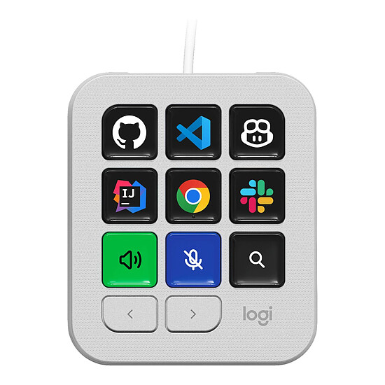 Accessoires streaming Logitech MX Keypad Gris Pâle - Autre vue