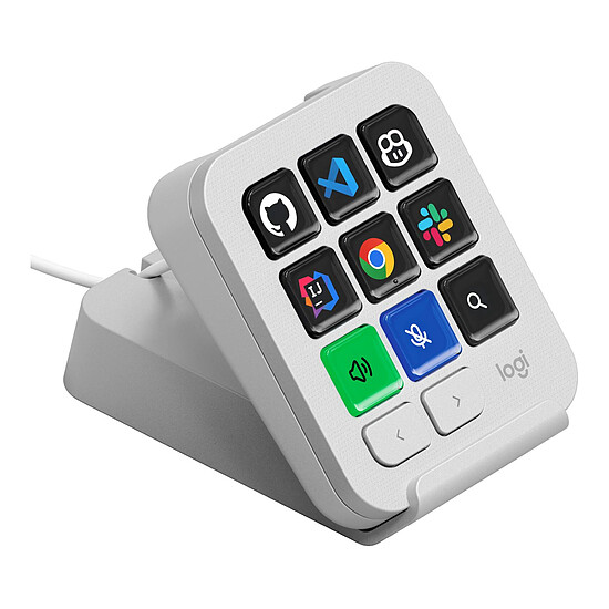 Accessoires streaming Logitech MX Keypad Gris Pâle - Autre vue