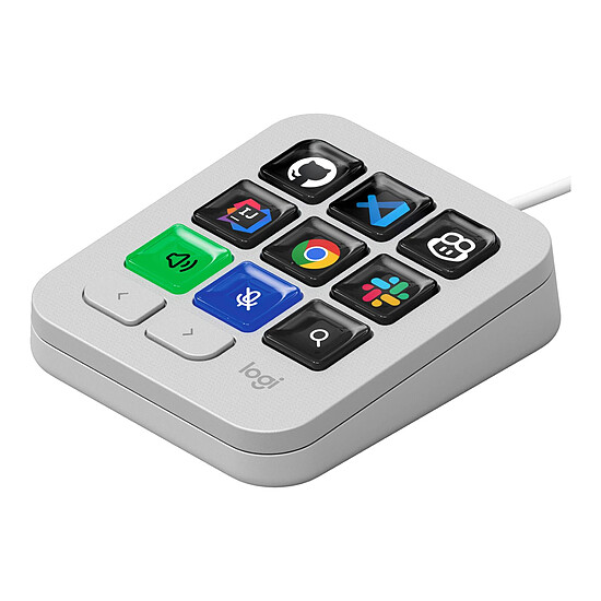 Accessoires streaming Logitech MX Keypad Gris Pâle - Autre vue