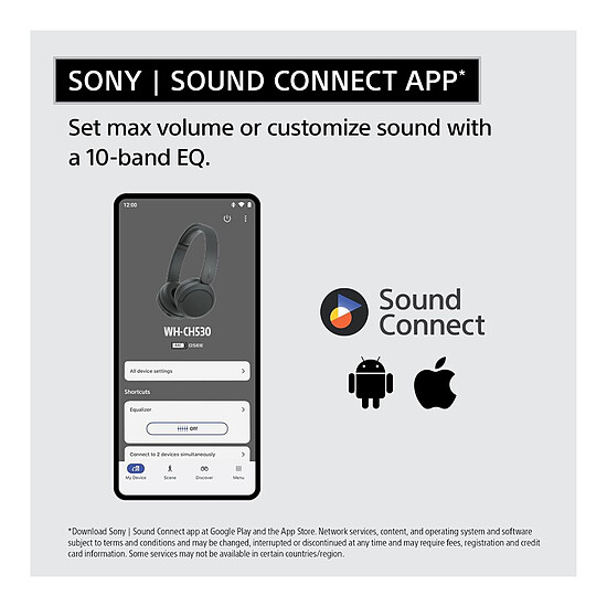 Casque Audio Sony WH-CH530 Noir - Autre vue