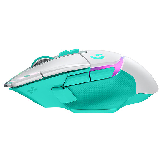 Souris PC Logitech G G502X Plus Blanc/Menthe - Autre vue